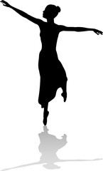 Ballet Dancer Silhouette © Christos Georghiou