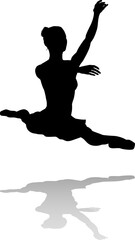 Dancing Ballet Dancer Silhouette © Christos Georghiou