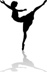 Silhouette Ballet Dancer © Christos Georghiou