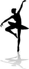 Ballet Dancer Dancing Silhouette © Christos Georghiou