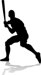 Baseball Player Silhouette