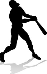 Baseball Player Silhouette