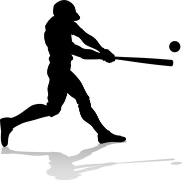 Baseball Player Silhouette