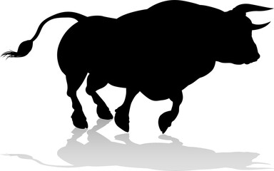 Silhouette Bull