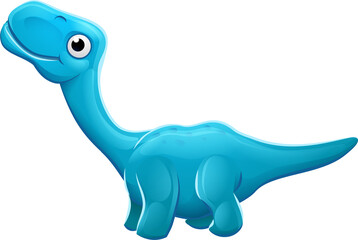 Cute Apatosaurus Cartoon Dinosaur