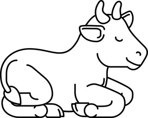 Cow Animal Cartoon Character