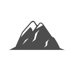 Mountain or hill glyph icon
