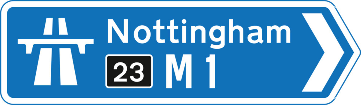 Naklejki At a junction leading directly into a motorway (junction number may be shown on a black background), The Highway Code Traffic Sign, Signs giving orders, Signs with red circles are mostly prohibitive.