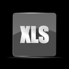 XLS File Vector Icon, Flat Design Style