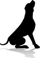 Dog Silhouette Pet Animal