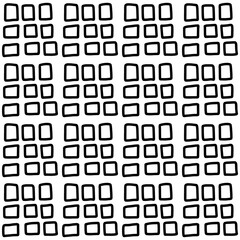 Squares hand drawn seamless pattern black white contrast