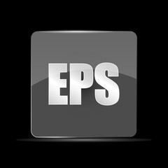 EPS File Icon, Flat Design Style