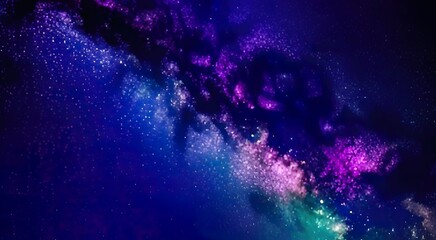 Beautiful colored space with stars. High quality photo illustration.