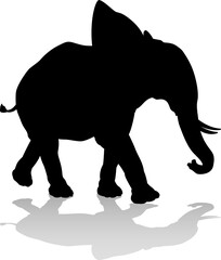 Elephant Safari Animal Silhouette