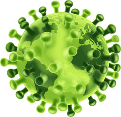 Coronavirus Virus Cell Global Pandemic World