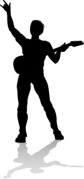 recommend clip art: Musician Guitarist Silhouette