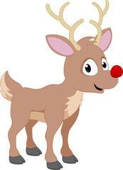 Reindeer Christmas Cartoon Santa Deer