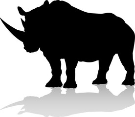 Rhino Animal Silhouette