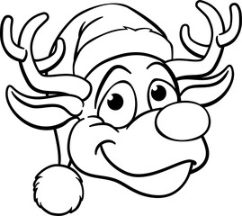 Santa Hat Christmas Reindeer