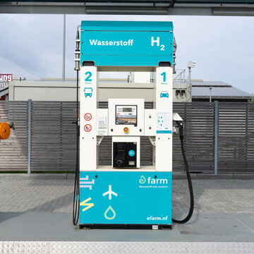E Farm Tankstelle von GP Joule zum Betanken von Wasserstoff für PKW, Bus und LKW am 06.September 2022 in Niebüll, Deutschland