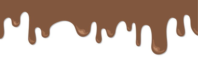 上からチョコレートが溶けていっぱい垂れてくる素材