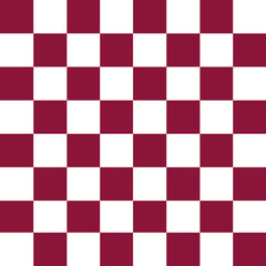 Qatar Flag Themed Chessboard Seamless Pattern