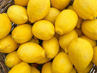 yellow lemons as a background