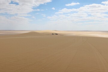 Off roading adventure in the desert of Fayoum in Egypt in 4WD cars