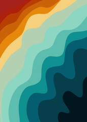 Abstract Retro Swirl Background