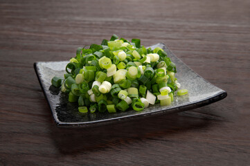 万能ネギの小口切り