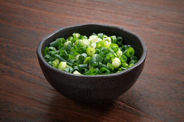 万能ネギの小口切り