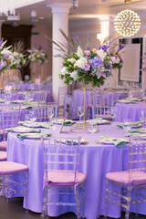 wedding decor in lavender color wedding decoration