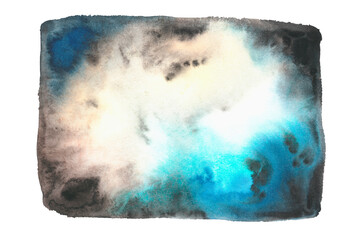 Space background. Watercolor illustration. Isolated on a white background. For design.