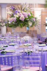 wedding decor in lavender color wedding decoration