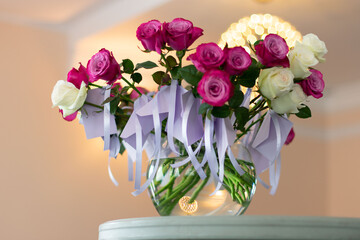 wedding roses wedding decor in lavender color wedding decoration