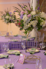 wedding decor in lavender color wedding decoration