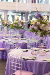 wedding decor in lavender color wedding decoration