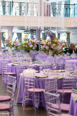 wedding decor in lavender color wedding decoration