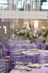 wedding decor in lavender color wedding decoration