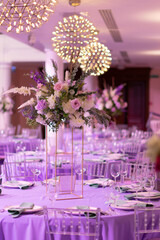 wedding decor in lavender color wedding decoration