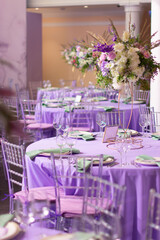 wedding decor in lavender color wedding decoration