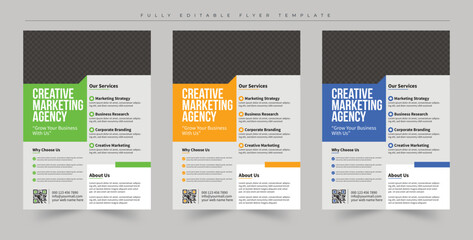 Business flyer brochure design template. a4 flyer template. layout design, poster, flyer