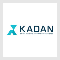 Logo design letters K . Simple modern. Vector template