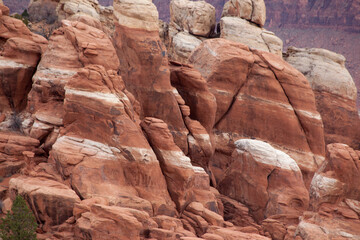 Red Rock Formations in the desert of Utah