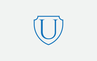 Protection and shield logo design vector