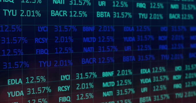 Image of digital interface circles data loading and financial data processing - Powered by Adobe