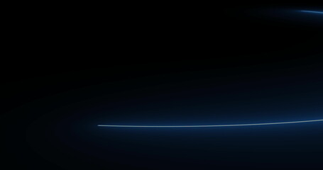 Image of blue neon trails on black background