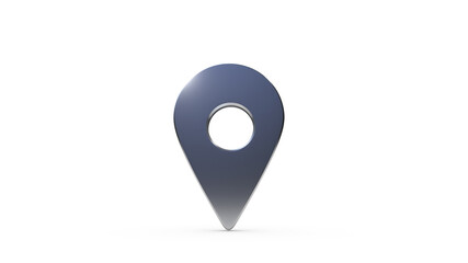 Location sign, 3d render illustration. You are here. Location symbol isolated on a white background closeup