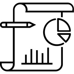 Graph Report Line Vector Icon