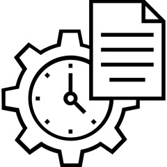 Management Line Vector Icon